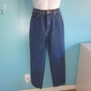 Vintage COEN Men High Rise Blue Denim Jeans Size 32 X 30 1980's ERA Tapered Pant